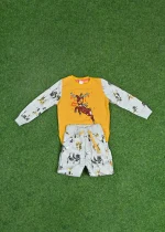 Reindeer Print Tracksuit Set for Kids (2-3 years)