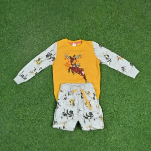 Reindeer Print Tracksuit Set for Kids (2-3 years)