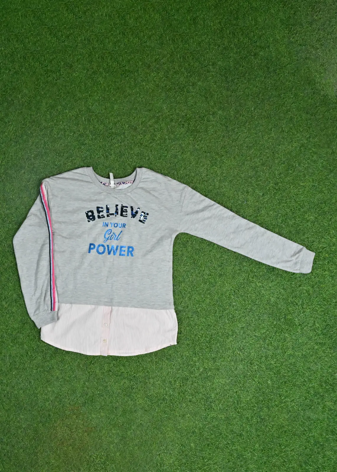 IMG-20241025-WA0323 Girls Power Cotton Blend top, Summer Sweartshirt, full sleeves. - Image 1