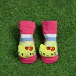 Animal Face Ankle-Length Non-Slip Fancy Cotton Socks for Boys And Girls 0-6 Months