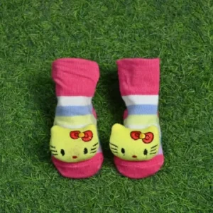 Animal Face Ankle-Length Non-Slip Fancy Cotton Socks for Boys And Girls 0-6 Months
