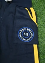 Blue Sports Track Pant with Yellow Stripe for Kids 3-4 Years - Image 3