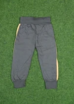 Grey Sports Track Pant with Yellow Stripe for Kids 3-4 Years - Image 2