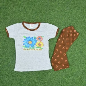 Kids Graphic Print Round Shirt