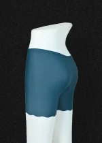 Teal Seamless Shorts for Women - Image 2