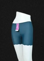 Teal Seamless Shorts for Women - Image 4