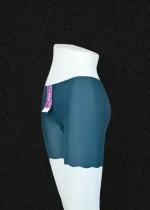 Teal Seamless Shorts for Women - Image 5