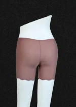 Brown Seamless Shorts for Girls - Image 4