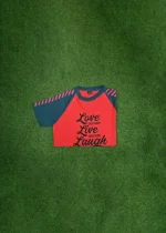 Round Neck T-Shirt (Red) - Image 3