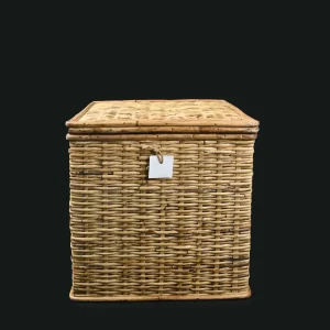Wicker Storage Basket with Lid