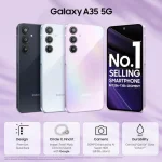 Samsung Galaxy A35 5G (Awesome Lilac, 8GB RAM, 128GB Storage) | Premium Glass Back | 50 MP Main Camera (OIS) | Nightography - Image 2
