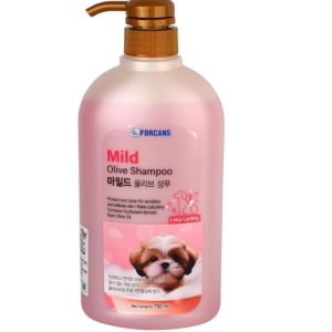 FORCANS Natural Mild Olive Shampoo for Puppy and Kitten 750 Milliliter