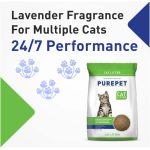 Purepet Clumping Lavender Fragrance Cat Litter (for Multiple Cats), 5kg - Image 4