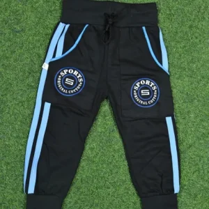 Sporty Joggers Black for Kids 3-4 years