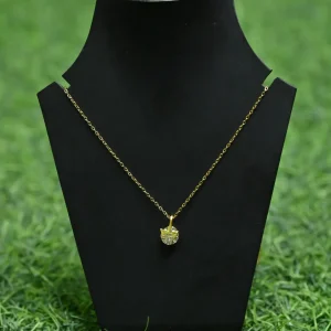 Gold-Plated Drop Pendant Necklace