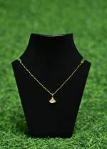 Gold Pendant Necklace With Small Crystals