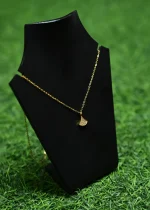Gold Pendant Necklace With Small Crystals - Image 2