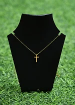 Titanium Plated Cross Women Necklace