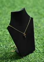Titanium Plated Cross Women Necklace - Image 2