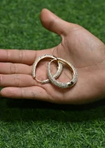 Rose Gold Hoop Earring - Image 3