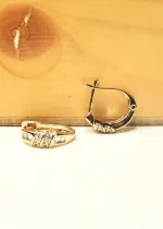 Oval Hoop Earrings - Image 2