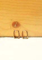 Chunky Gold Hoop Earrings - Image 2