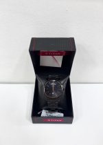 Titan Quartz Analog with Day and Date Black Dial Stainless Steel Strap Watch for Men