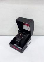 Titan Quartz Analog with Day and Date Black Dial Stainless Steel Strap Watch for Men - Image 2