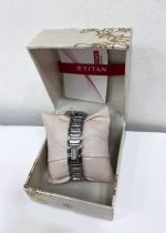 Titan Raga Viva Silver Dial Analog with Day and Date Metal Strap Watch for Women - Image 2