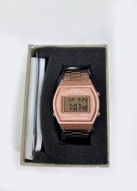 Casio Vintage Series Digital Rose Gold Dial Watch