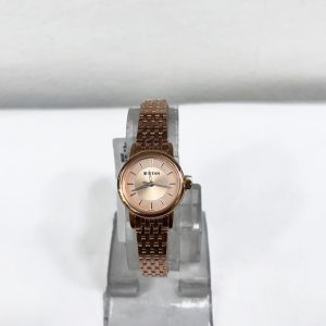 Titan Quartz Analog Rose Gold Dial Metal Strap Watch for Women