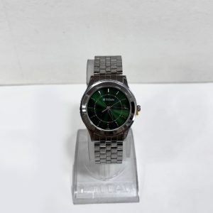 Titan Karishma Zing Quartz Analog Green Dial Stainless Steel Strap Watch for Men