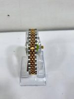 ROLEX Date Just Watch White With Stainless Steel Gold & Silver  Belt - Image 2