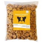 Baked Delights Real Chicken Baked Cookies , Round shaped Dog Treat  (800 g)