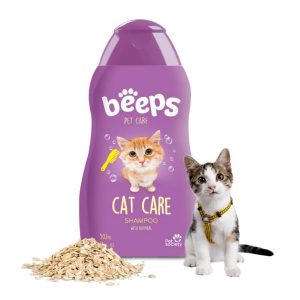 Beeps Petcare Cat Shampoo with Oatmeal - 502ML