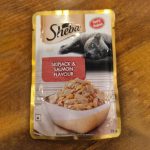Sheba Rich Premium Adult (1+ Years) Wet Cat Food, Skipjack & Salmon Flavour, 35 g Pouch, High-moisture wet food for healthy hydration