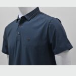 Man Blue Polo Shirt - Image 3