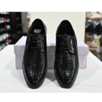 Patent Leather Crocodile Texture Smart Shoes - Image 5