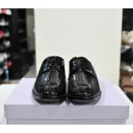Patent Leather Crocodile Texture Smart Shoes - Image 6