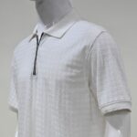 Textured White Polo Shirt - Image 2
