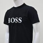 Boss Black Solid Round neck T-shirt - Image 3
