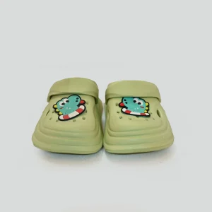 Kids' Dinosaur & Swim Ring Light Green Clogs