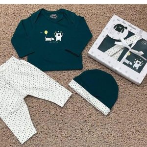 Unisex Lycra Newborn Baby Dress Set