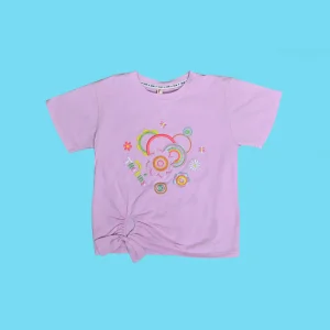 Lilac Bloom Knot Tee Shirt