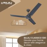 Bajaj Classico 12S1 1200MM (48") Ceiling Fans For Home Marathon Blue CF