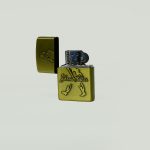 Antique Brass Johnnie Walker Zippo Lighter - Image 3