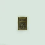 Antiqued Brass Route 66 Premium Zippo Lighter