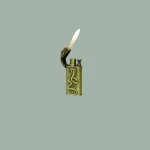 Snake Double Flame Lighter, Metal Lighter Gold - Image 3