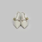 Ladamas Off White heels for Woman - Image 2