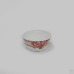 Floral Printed Plastic Bowl with Lid – Rose Design